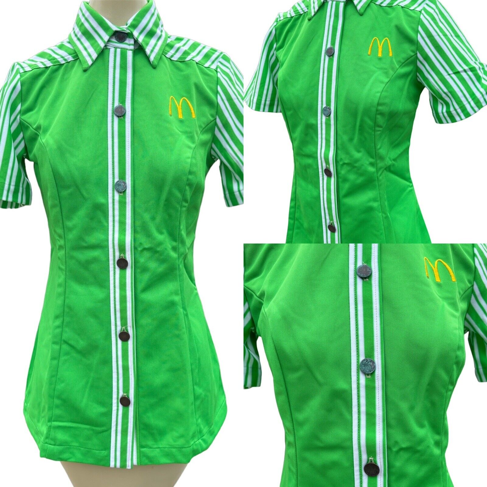 Vintage 70’s McDonald’s Deadstock Shirt Uniform W… - image 1