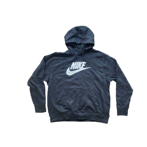 Vintage Nike Hoodie Black Mens XL Y2K 90s Streetw… - image 1