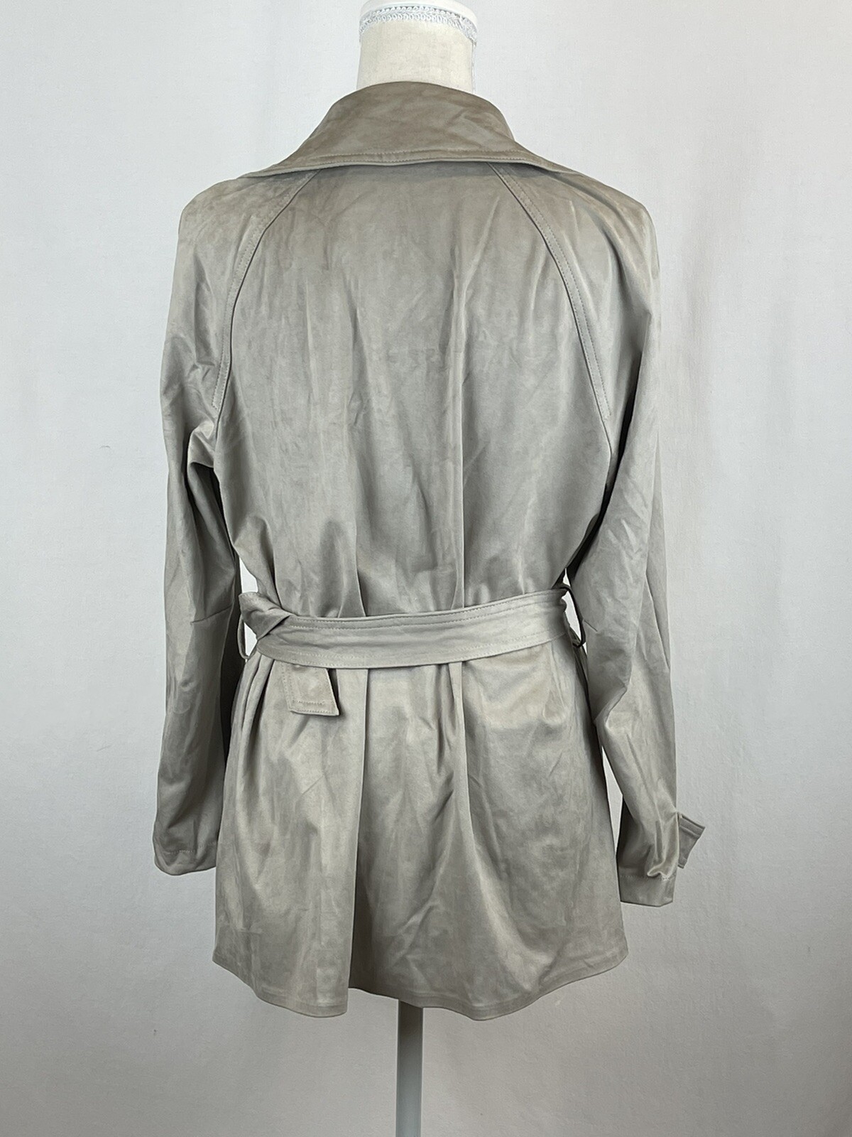 Zara Gray Jacket with Belt, Size S - image 3