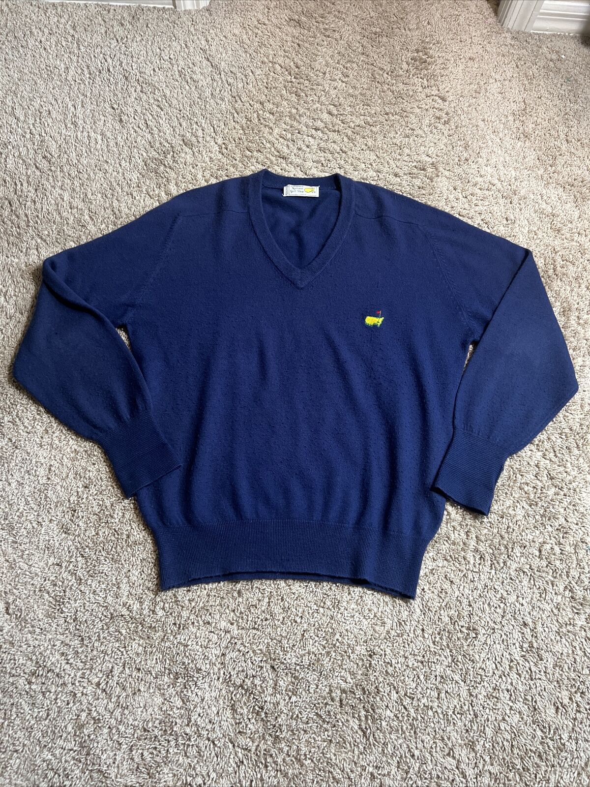 VTG Slazenger Mens Large Masters Golf Sweater Aug… - image 1