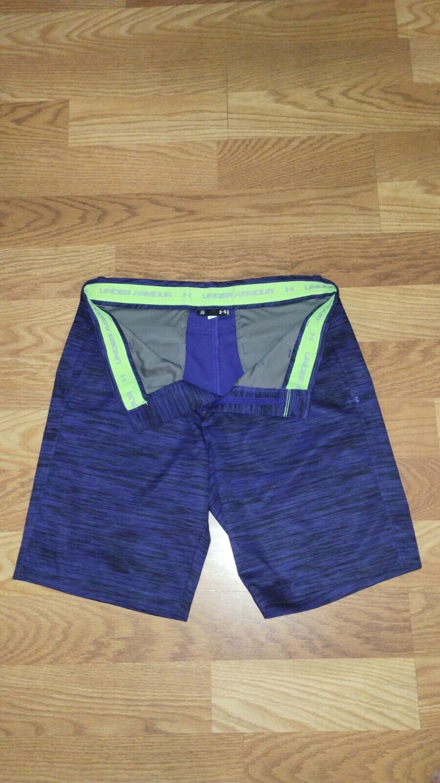 Under Armour Golf Shorts Blue Heather Active Stre… - image 10