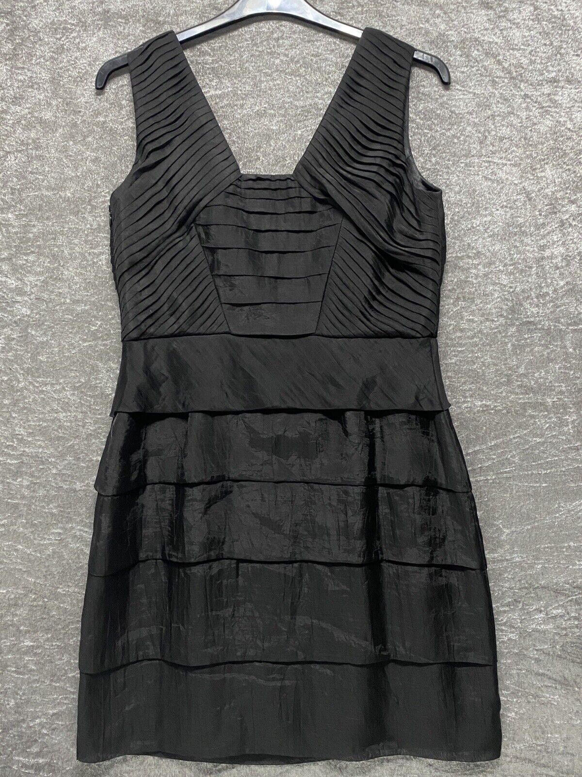 Coast Women’s Black Tiered Dress Size 14 Sleevele… - image 4