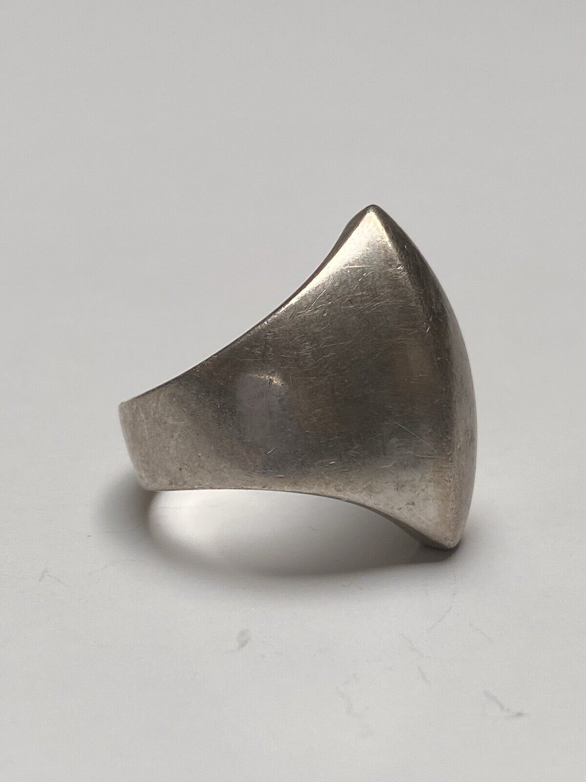 Vintage Modernist Sterling Silver Ring - image 2