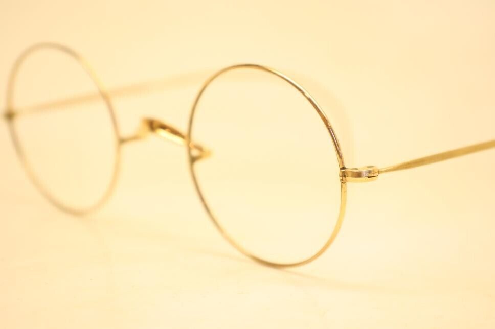 Antique  Gold Windsor Style Eyeglasses Glasses Vi… - image 1