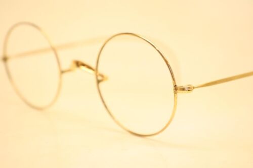 Antique  Gold Windsor Style Eyeglasses Glasses Vi… - image 1