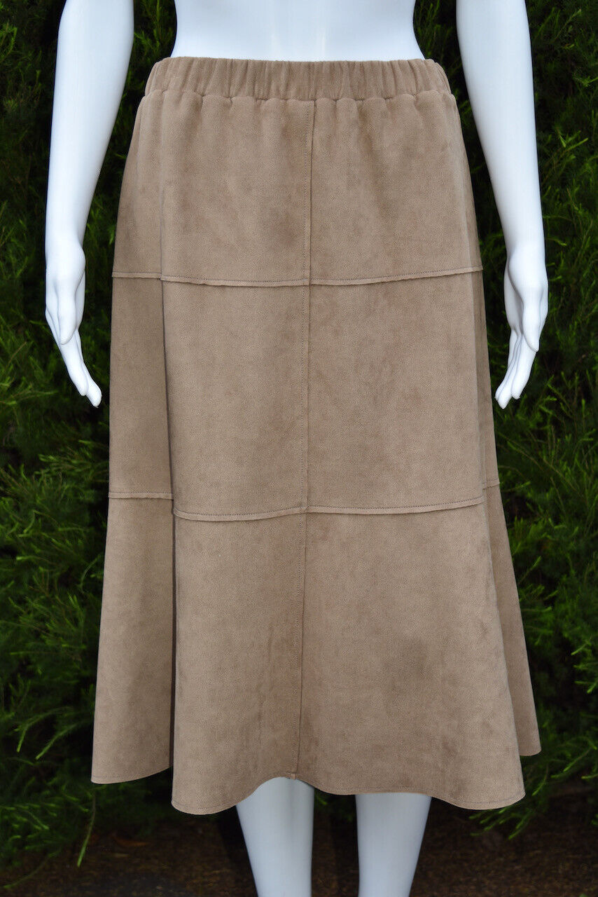 FELLA HAMILTON Faux Suede Skirt - Size 10 - EUC - image 2