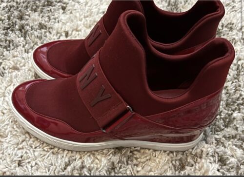 DKNY red maroon burgundy Wedge booties - image 1