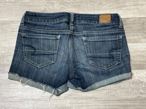 American Eagle Outfitters Shorts Stretch Blue Den… - image 1