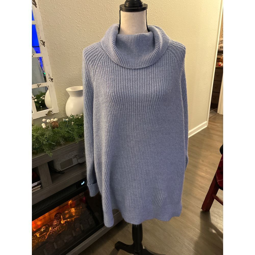 St. Johns Bay sweater women XXL blue purple - image 1