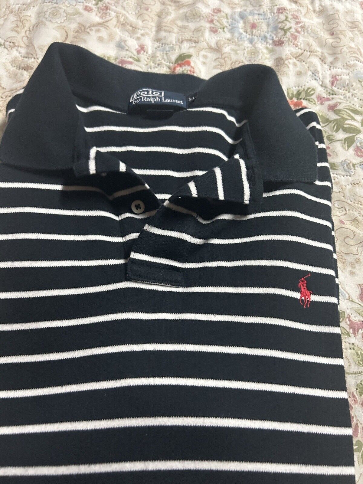 Polo By Ralph Lauren Striped Polo Sz XL 100 % Aut… - image 2