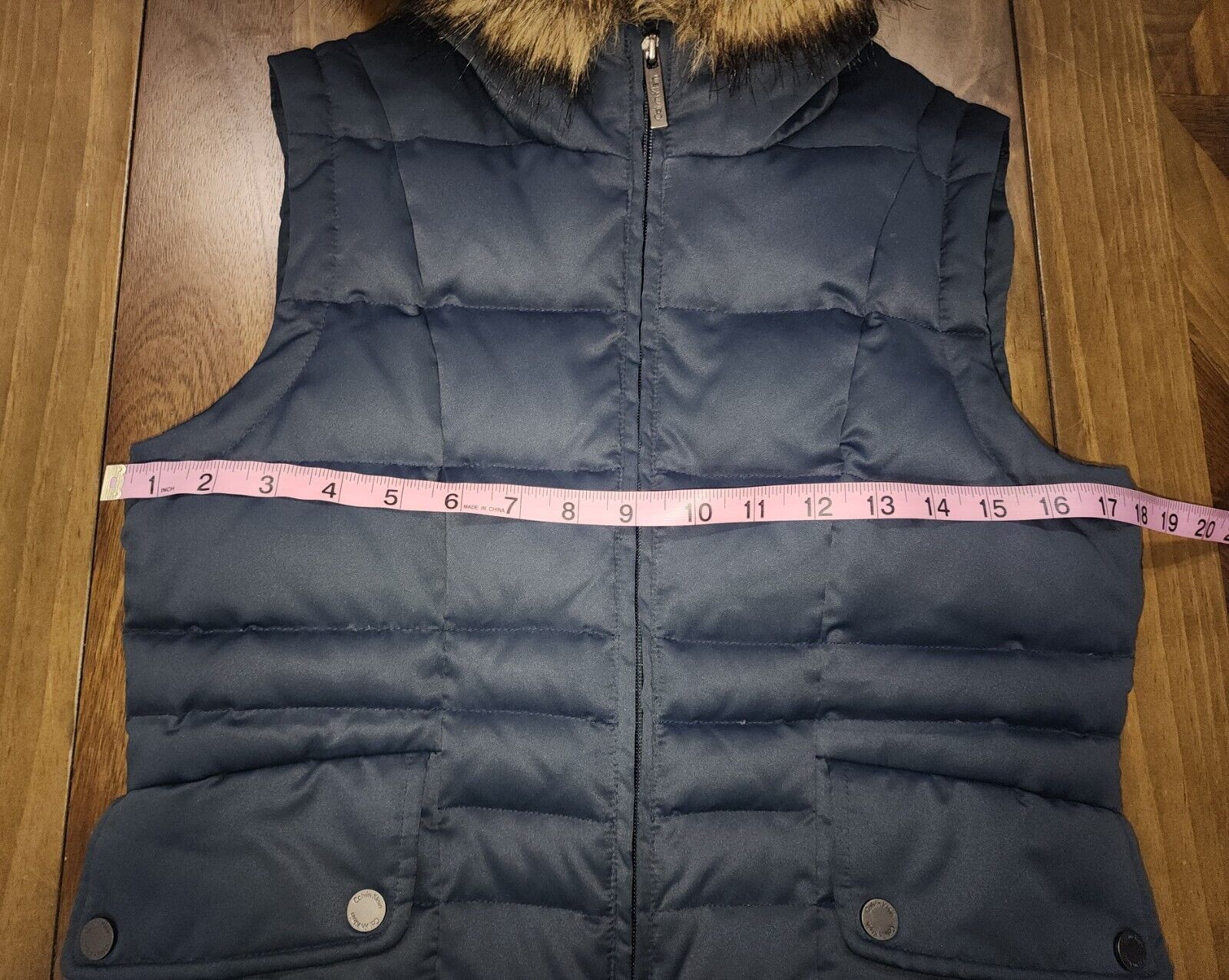 Calvin Klein Dark Blue Quilted Sleeveless Puffer … - image 4