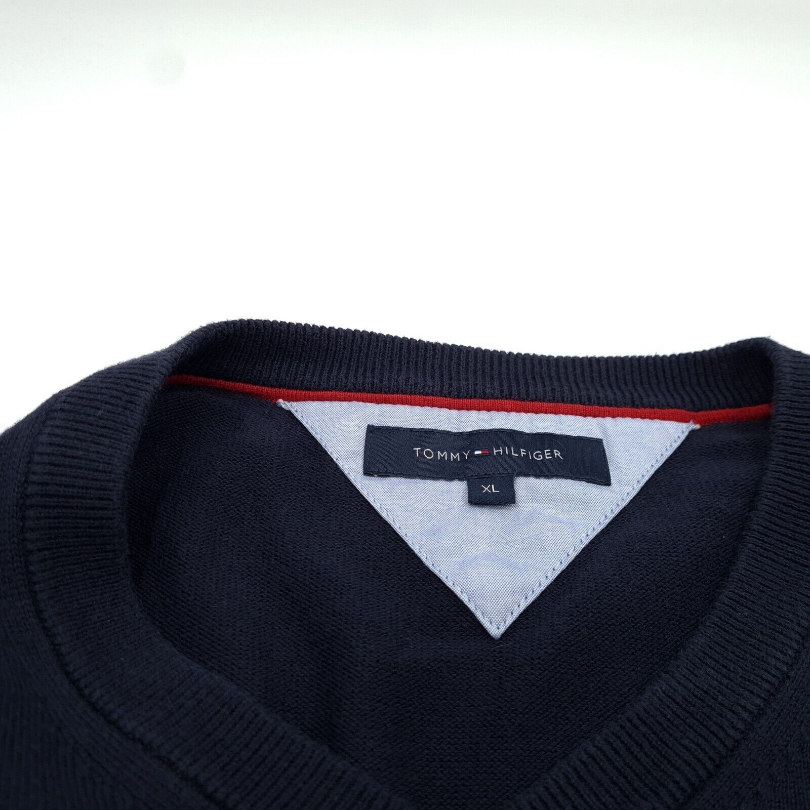 Vintage Tommy Hilfiger Men Jumper Sweater Blue Pu… - image 4