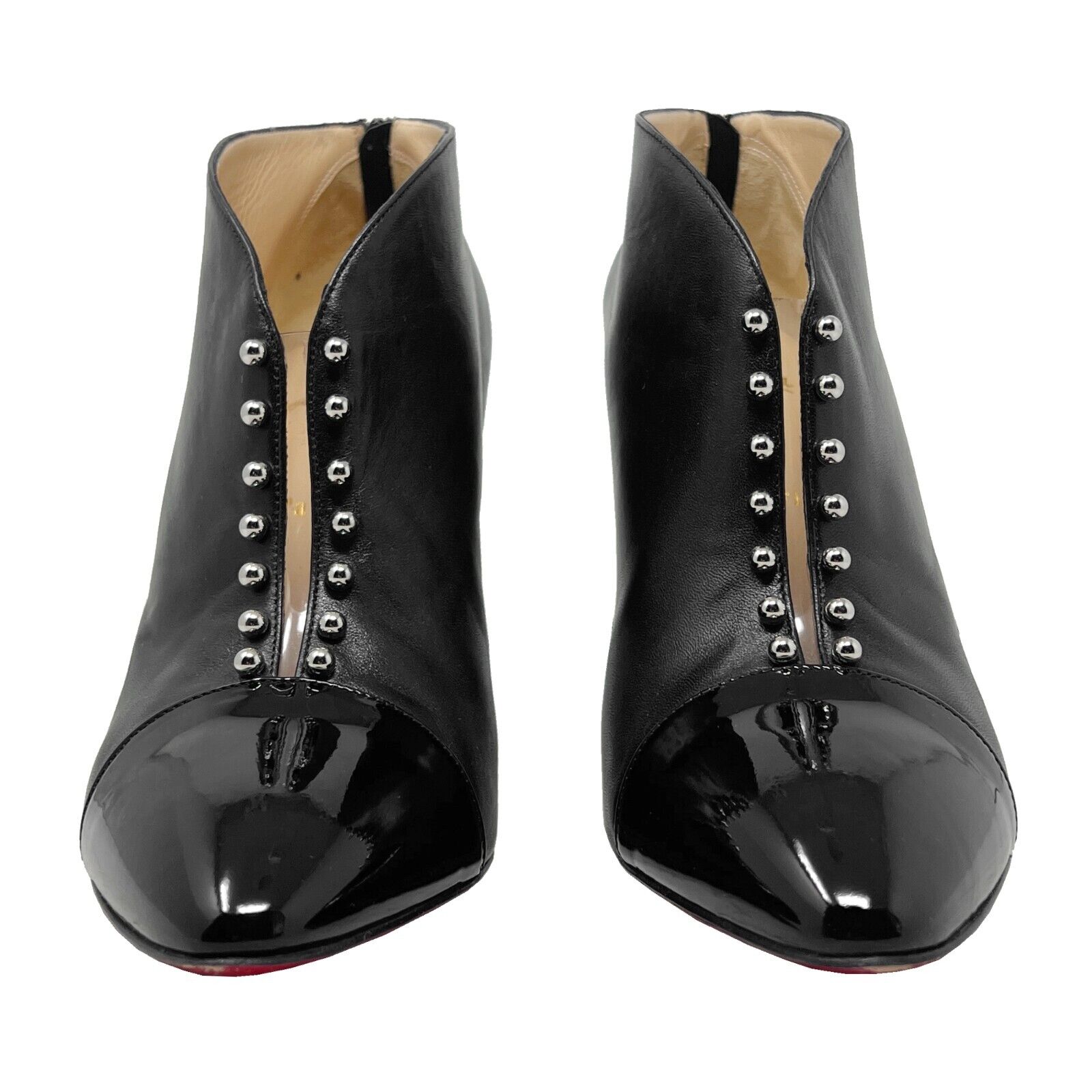 Christian Louboutin Preduboots Black Leather Pate… - image 3