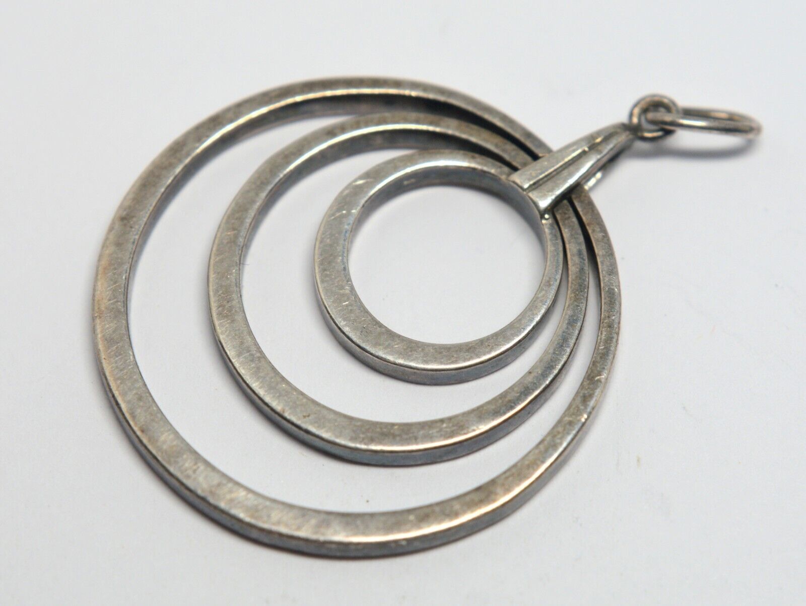 DESIGNER 925 STERLING SILVER ROUND CIRCLES PENDANT - image 3