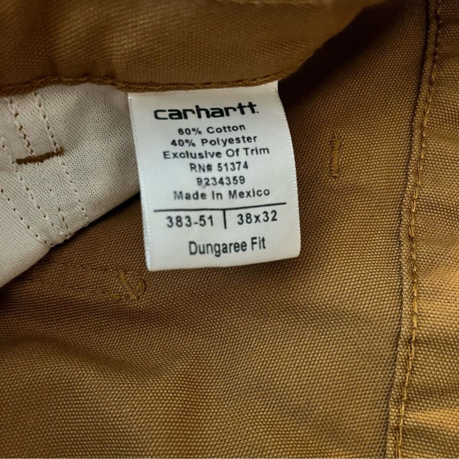 Carhartt Canvas Utility Pants Size W38 L32 - image 7