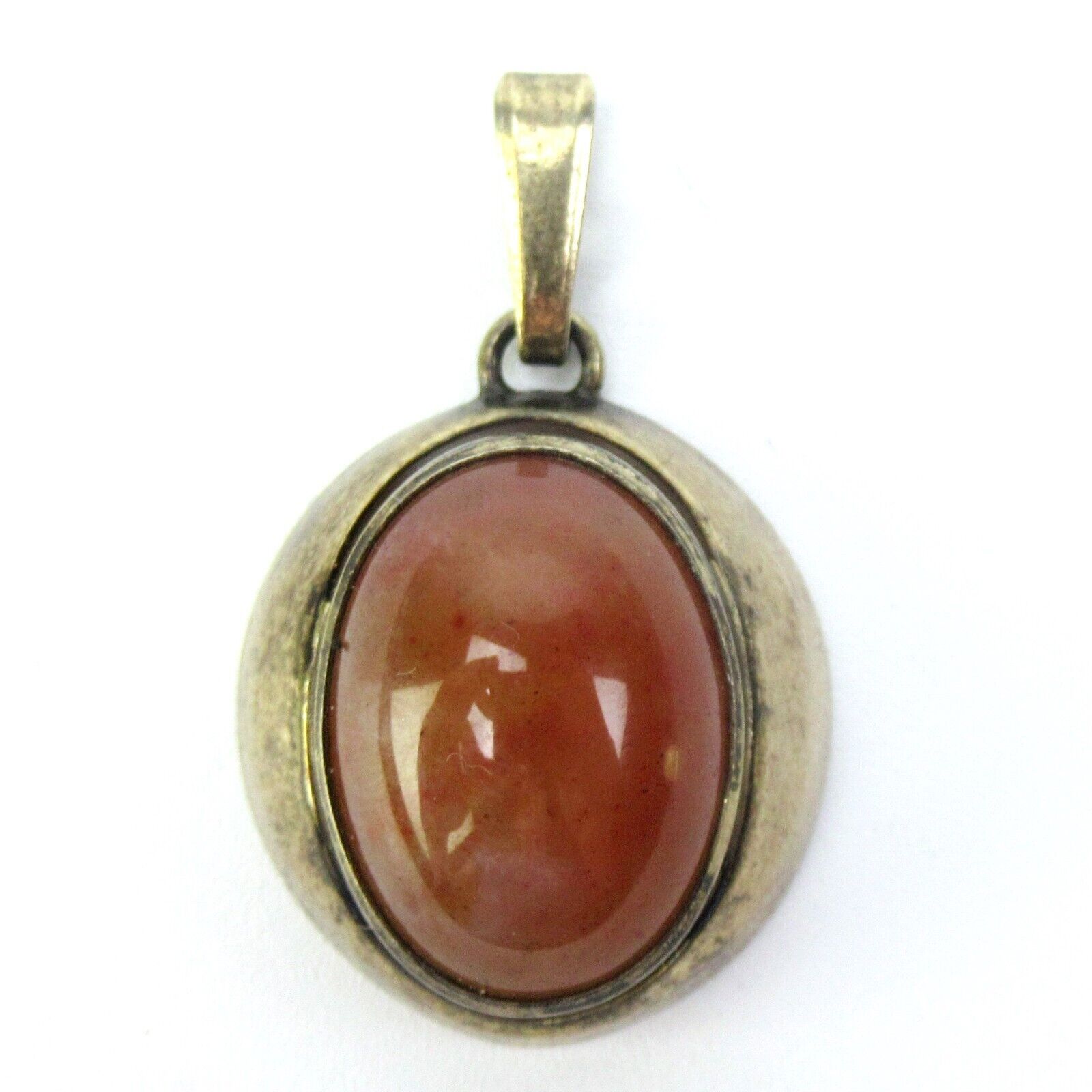 Designer FISH Pendant 835 Silver Amber Vintage Si… - image 2