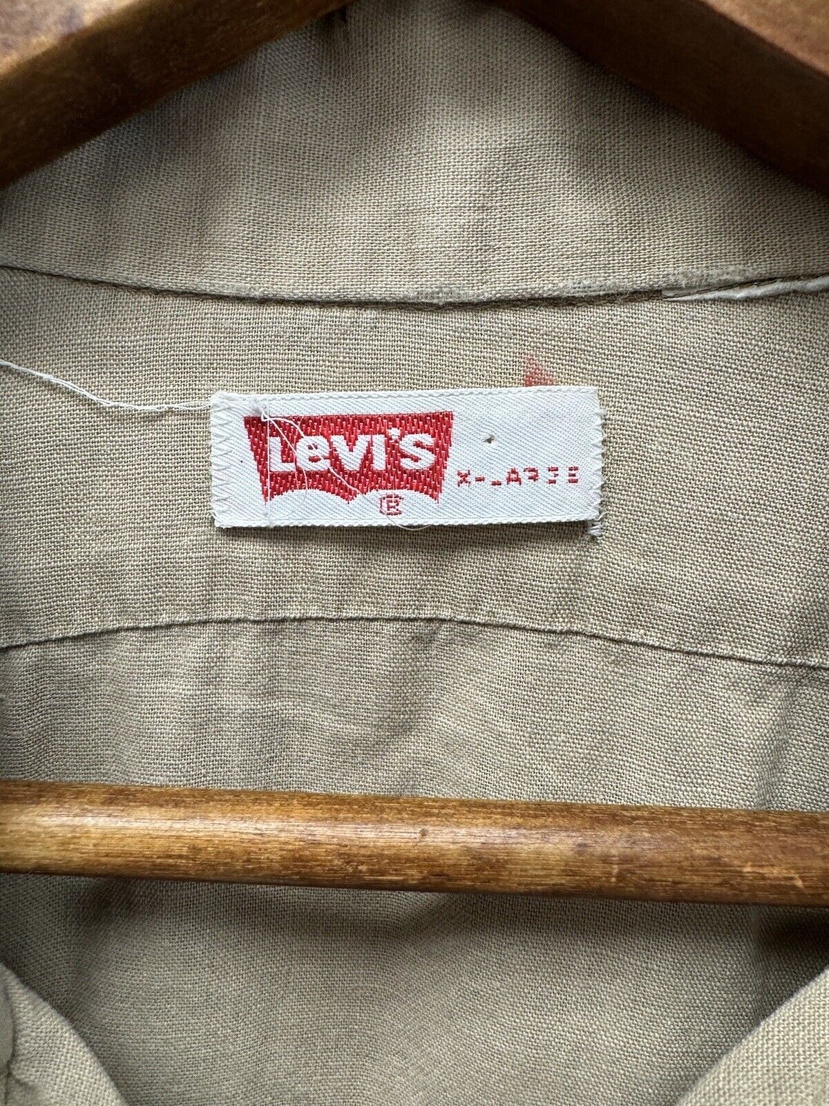 Vintage Levi's Button Up Work Shirt XL 70s 80s - image 4