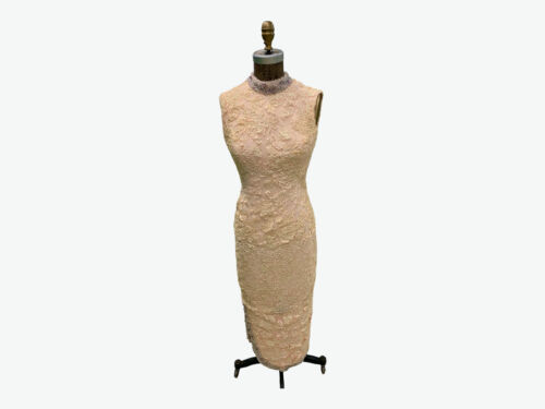 Vintage 1960s Lillie Rubin Light Pink Long Beaded… - image 1