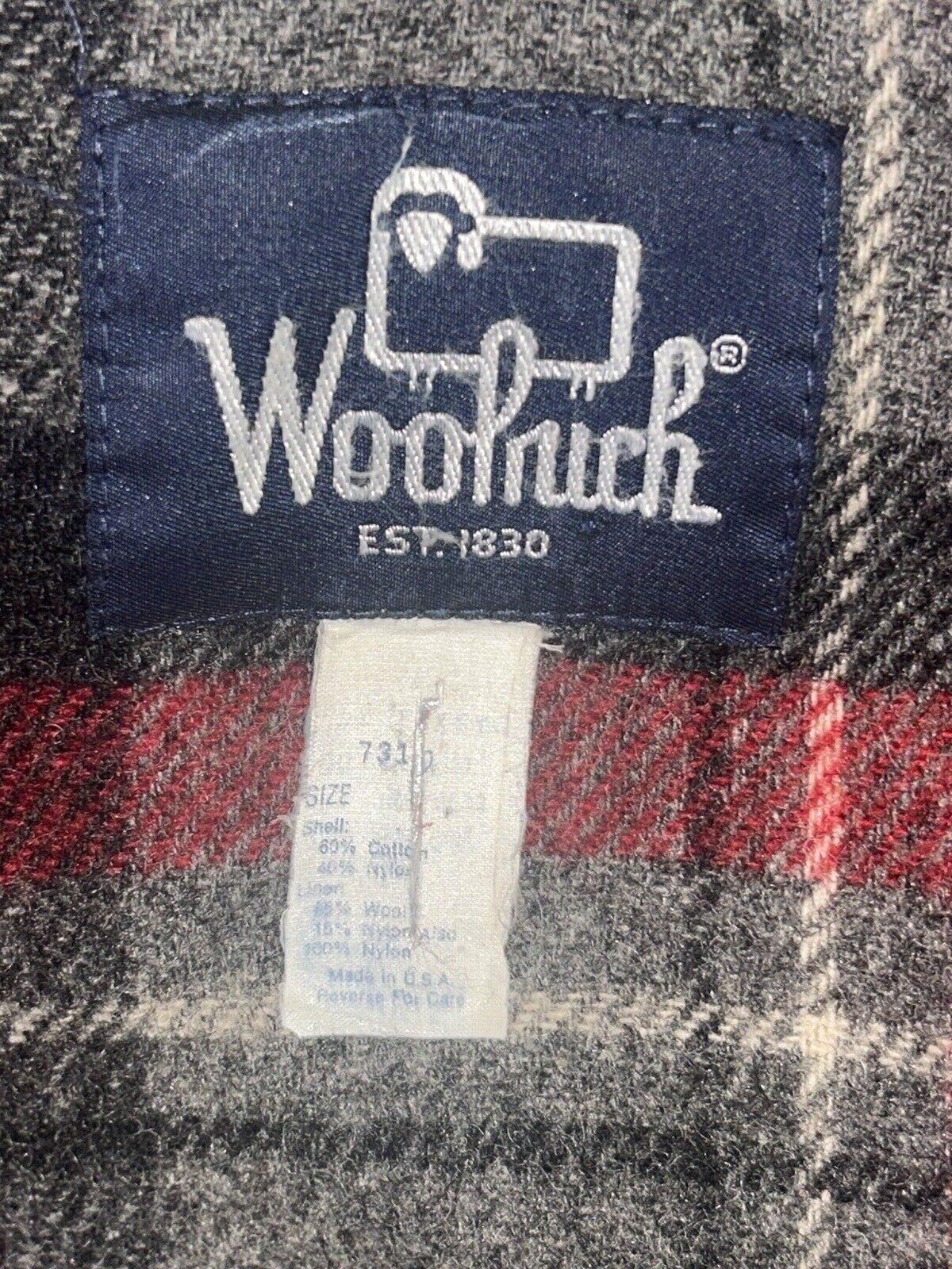 Vintage WOOLRICH Wool Lined Parka Nylon Hooded Ja… - image 5