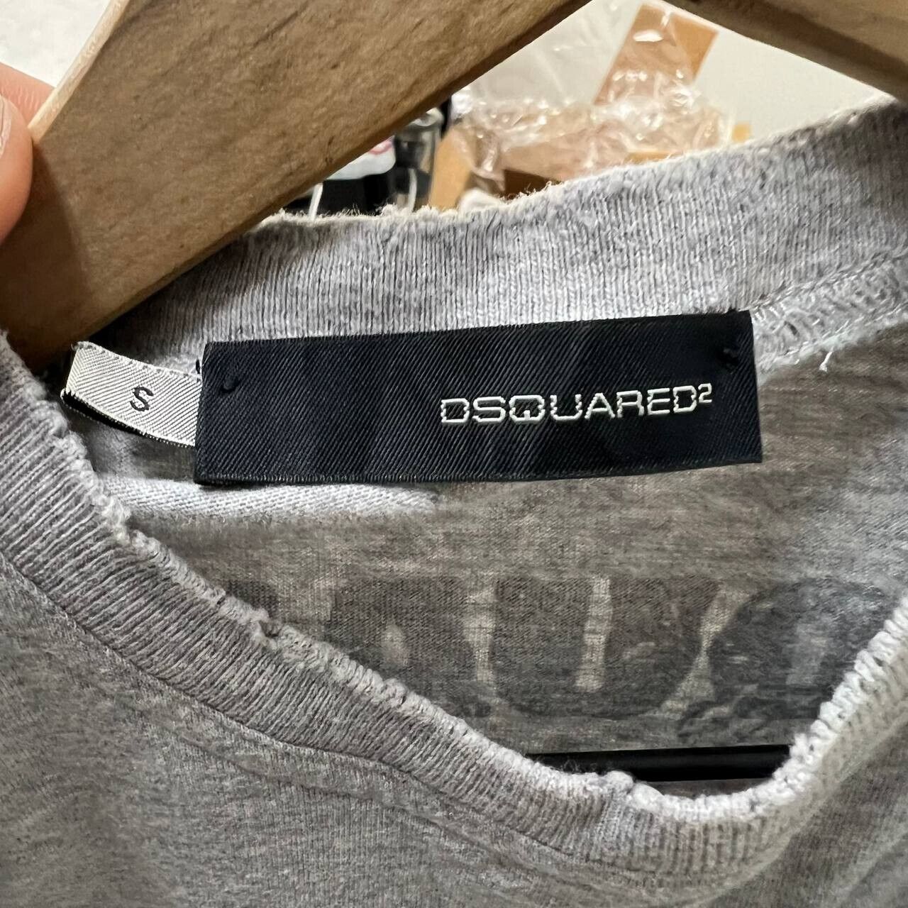 Vintage DSquared2 Shirt Women Small Gray Top Slee… - image 4