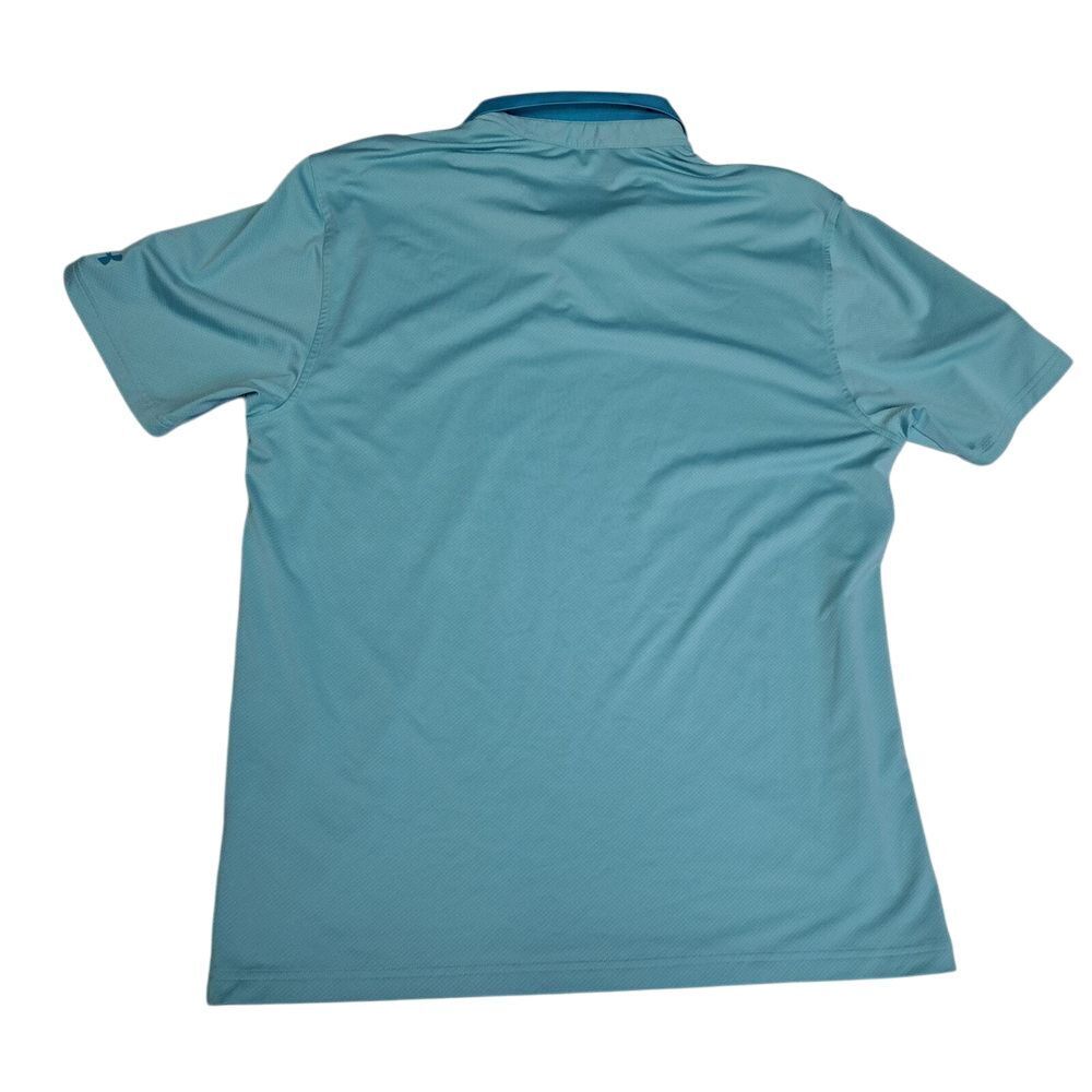 Under Armour Polo Men L Aqua/Blue Heatgear Loose … - image 8