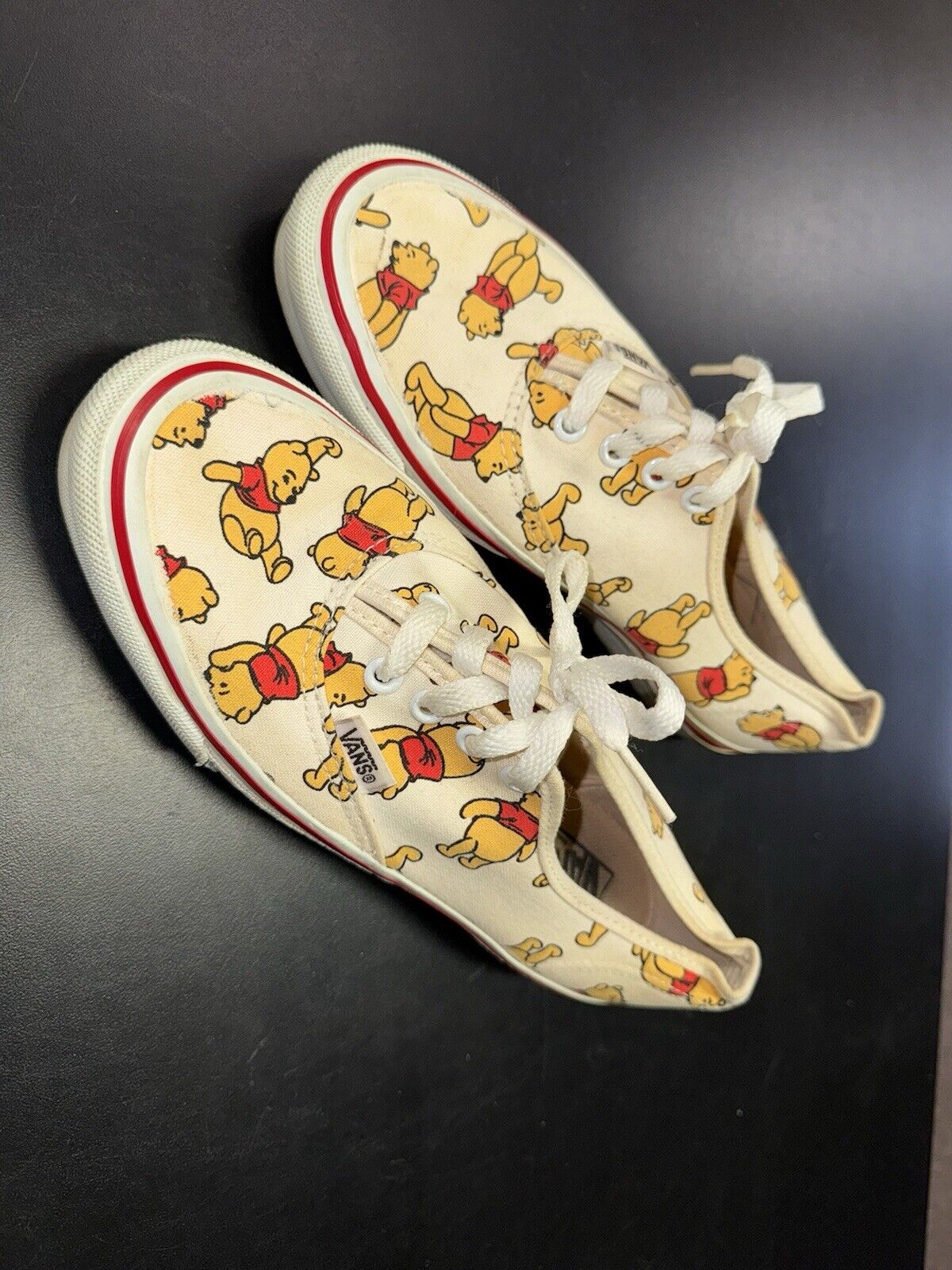 Vtg 90s Vans Disney Winnie The Pooh Sneakers Shoe… - image 2