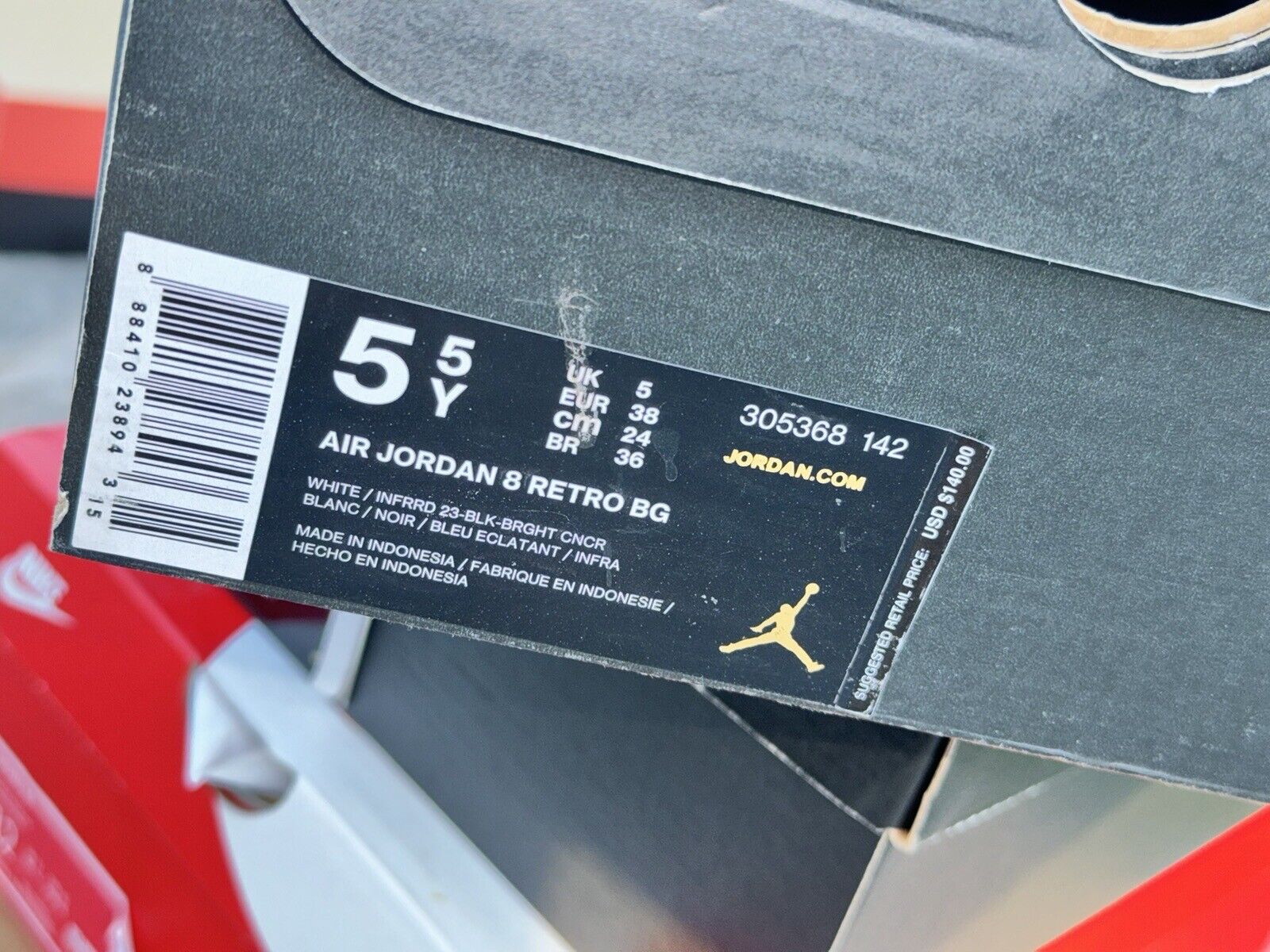 Size 5.5Y - Jordan 8 Three-Peat 2015 - image 6