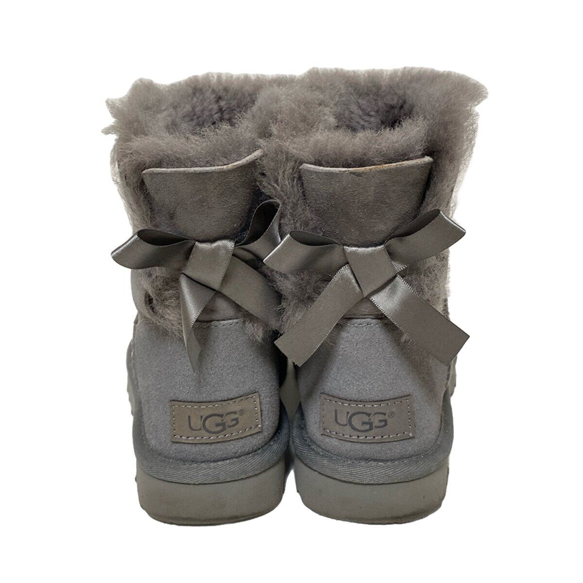 Auth UGG Mini Bailey Bow F27017E Gray Mouton - Wo… - image 3