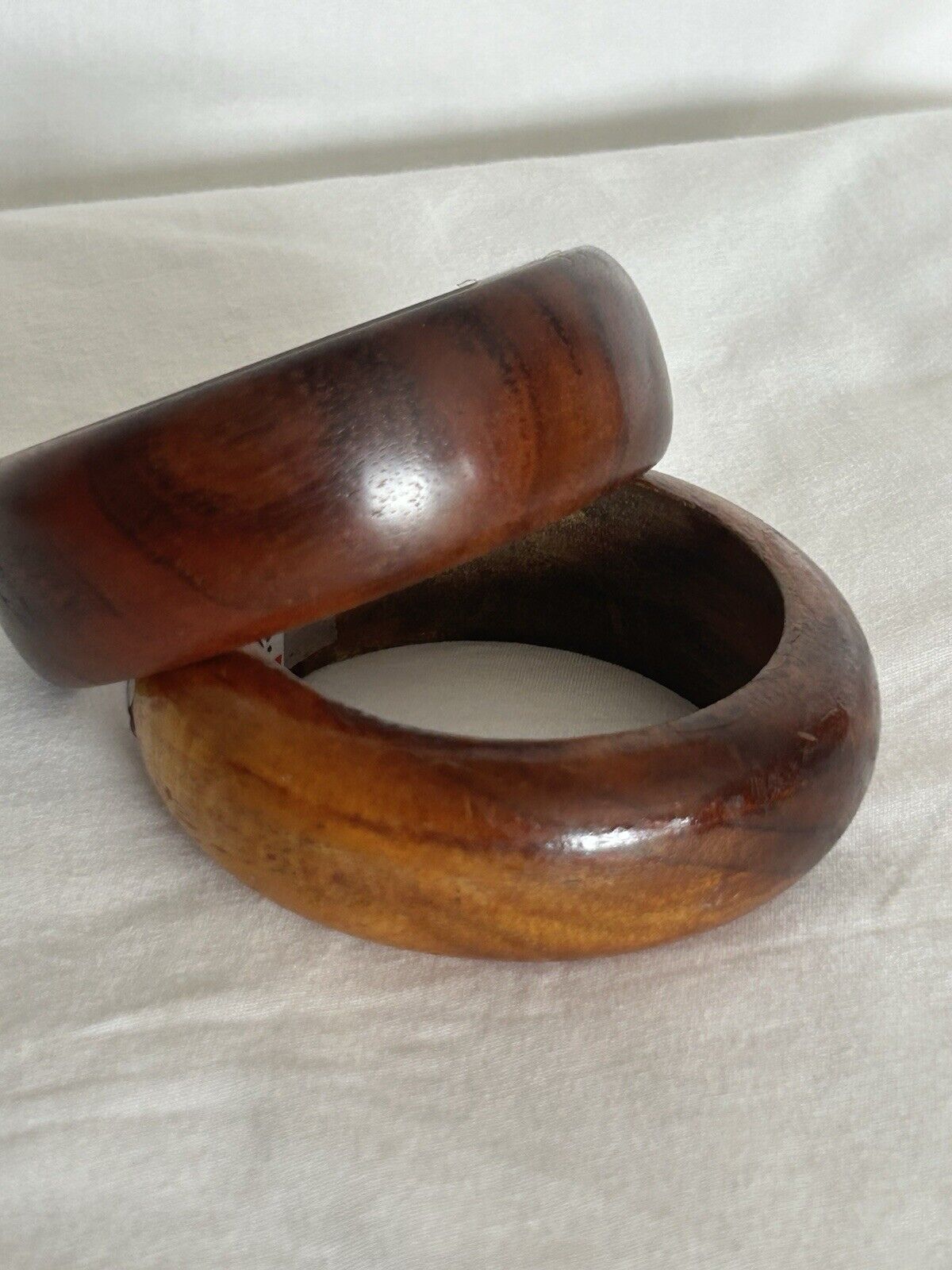 Hawaiian 2 Koa Handmade Bracelets 3”1/2 Dia. - image 3