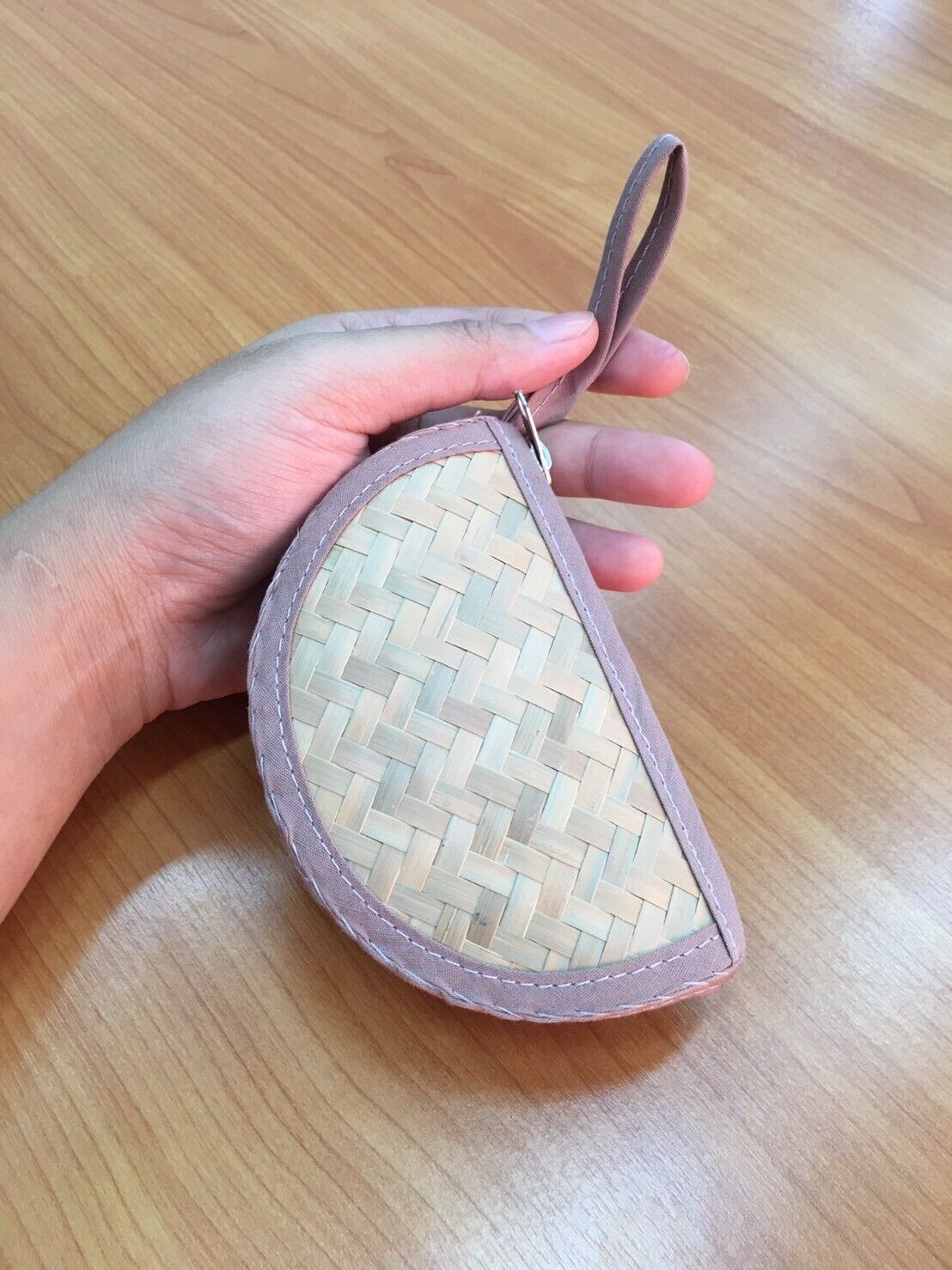 handmade bag made from bamboo coin purse - image 6