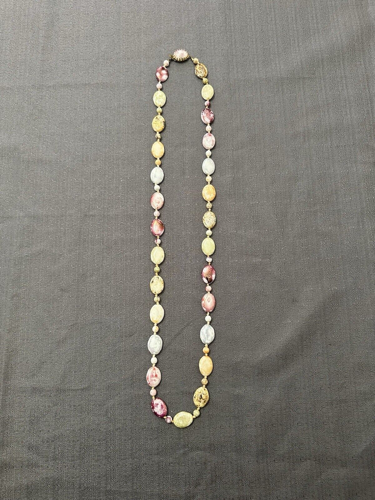 Vintage Austrian Art Glass Necklace. 30 inches. - image 1