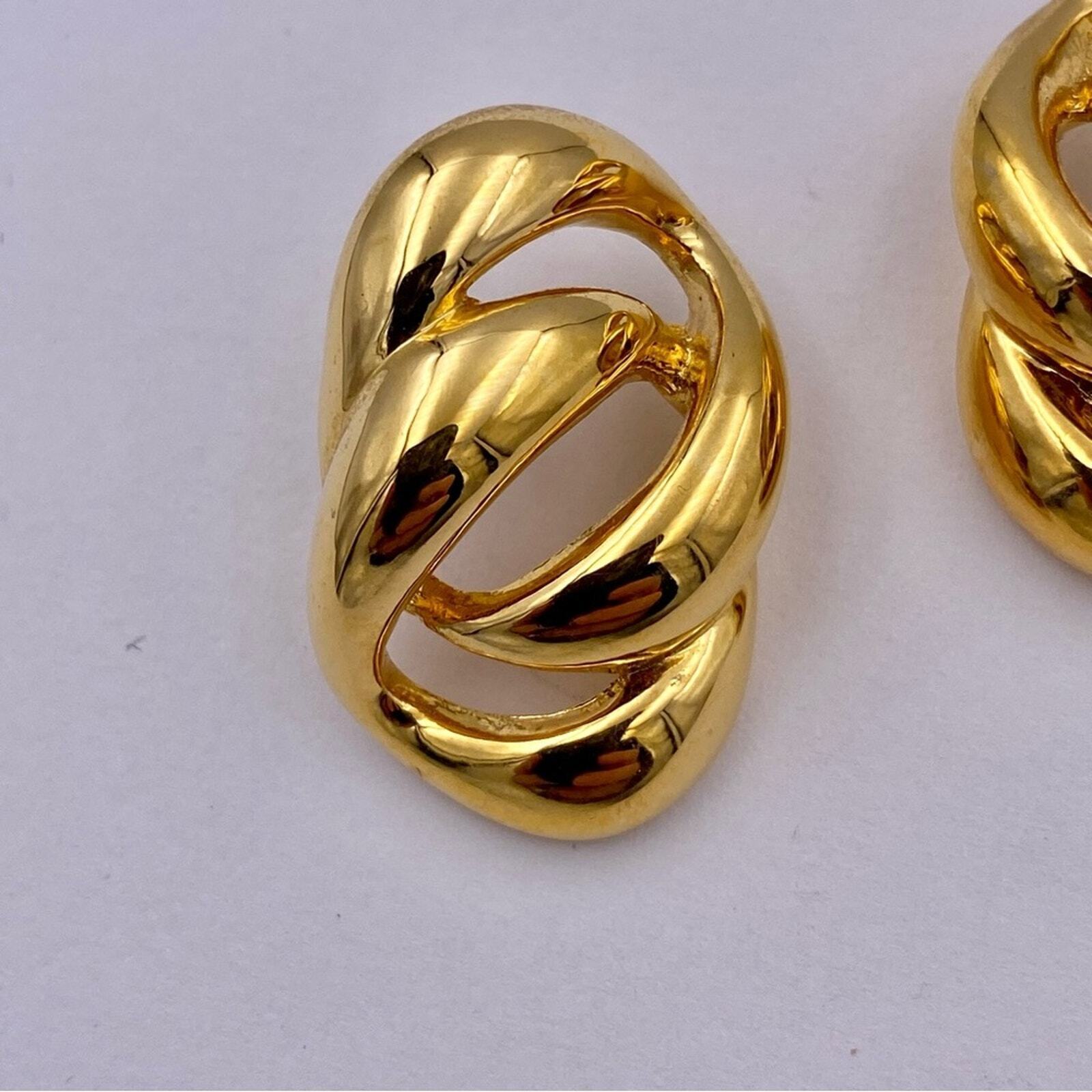 NAPIER Vintage Pretzel Style Cutout Golden Pierce… - image 10