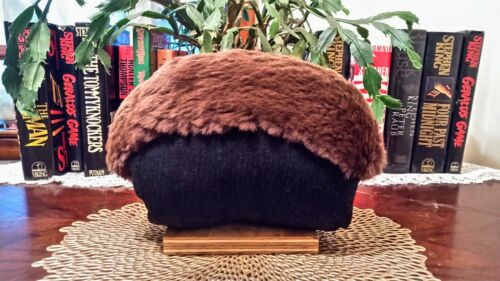 Vintage 1930s Brown Rabbit Fur Hand Muff - image 1