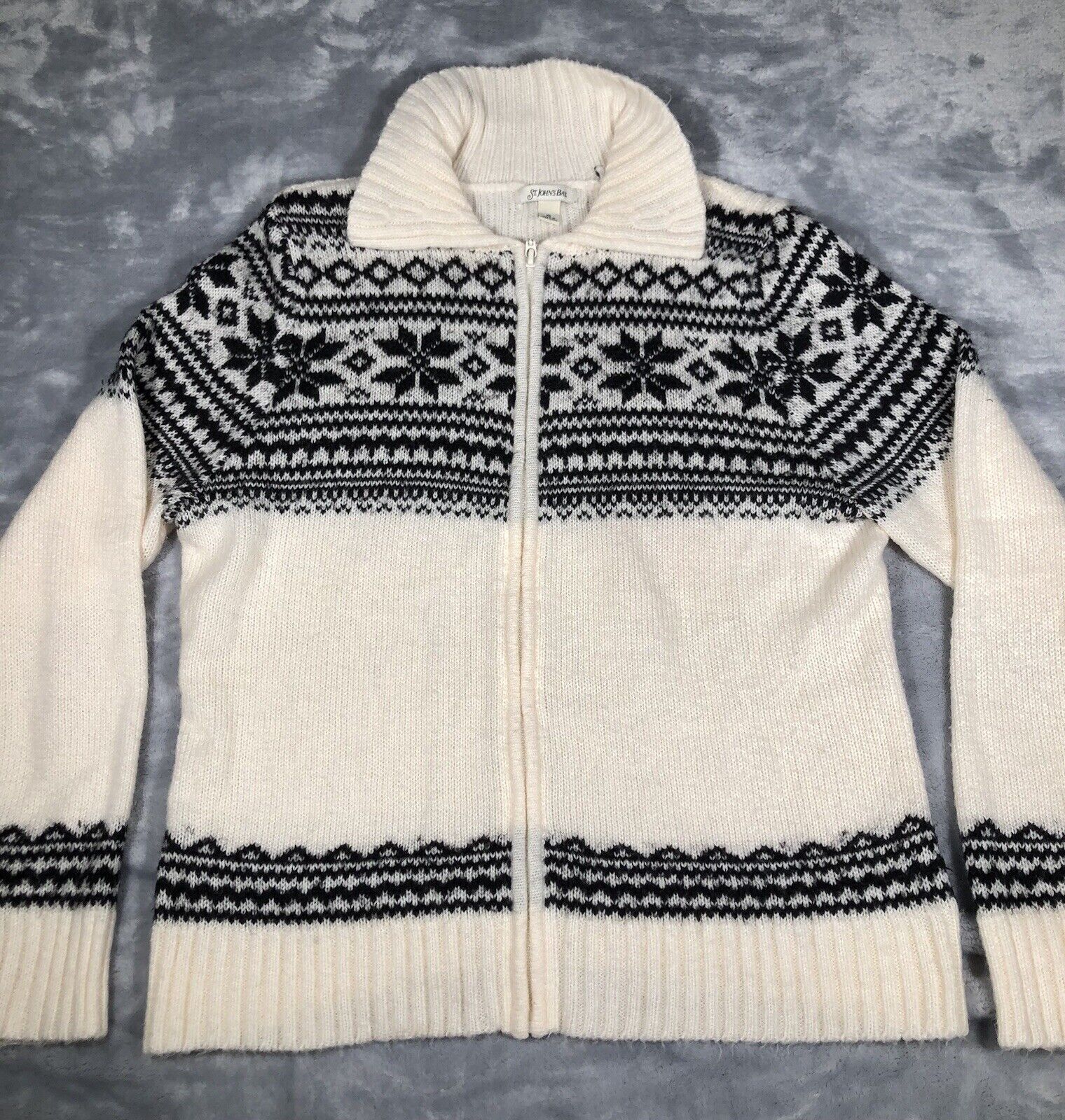 St Johns Bay Sweater Jacket Aztec Christmas - image 5