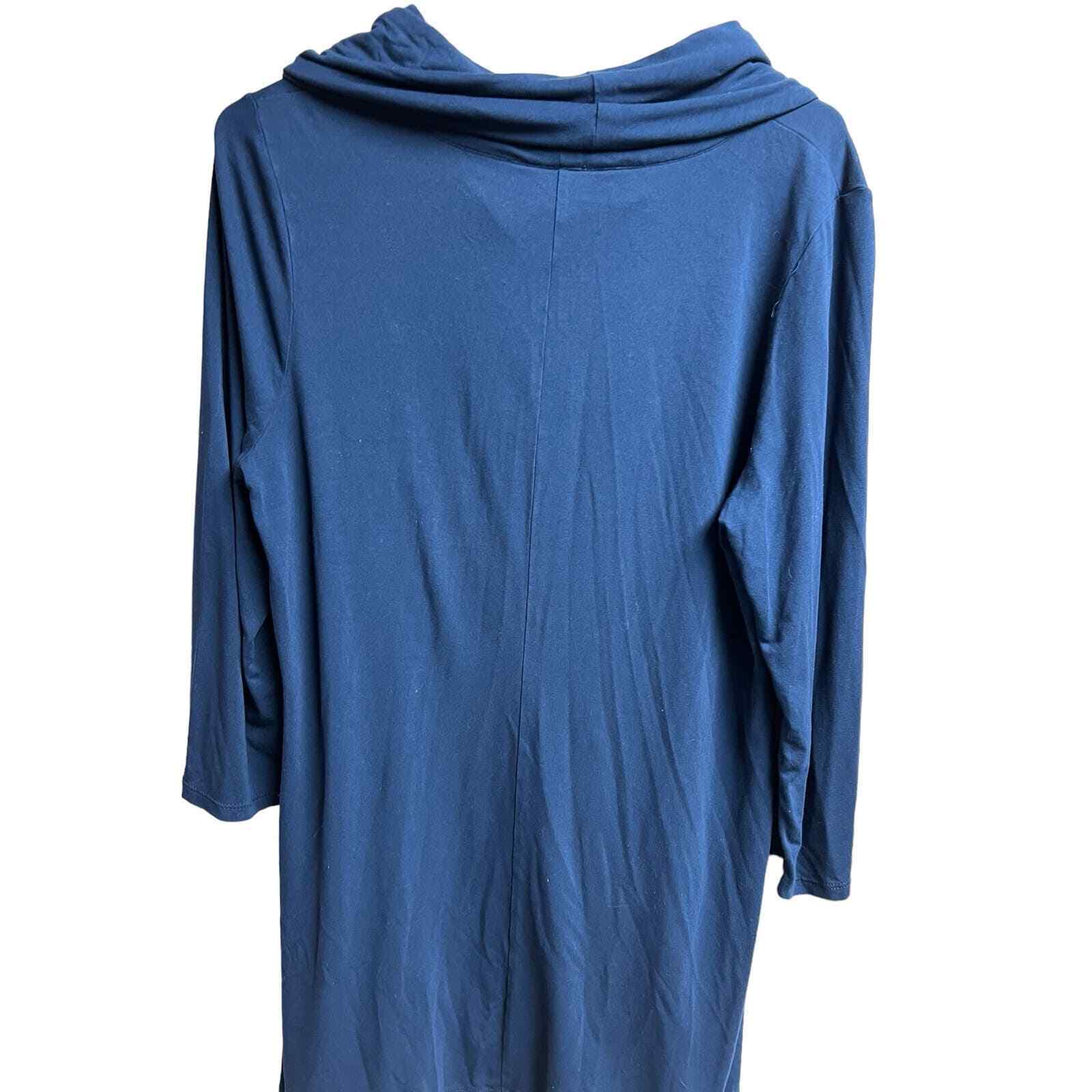 J.jill Wearever Collection Cowl Neck Tunic Blue W… - image 7