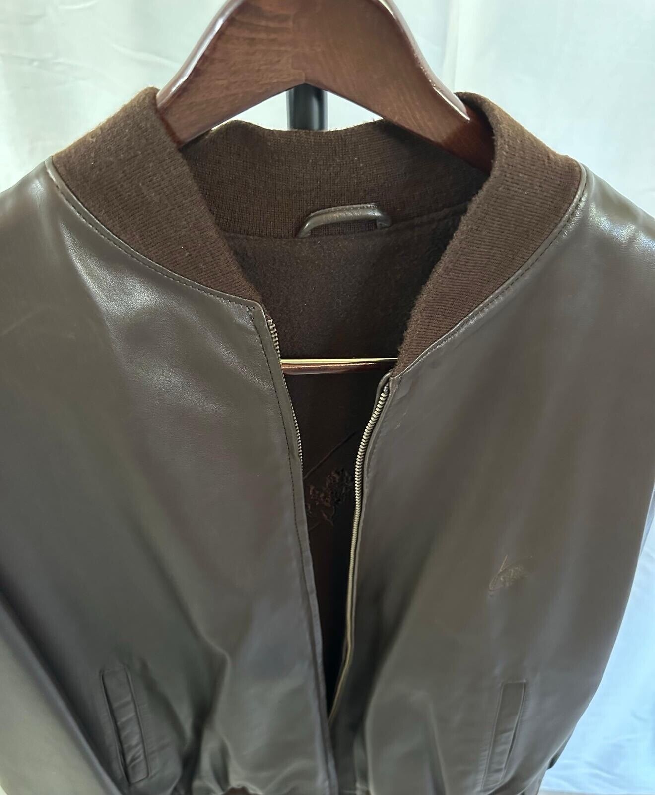 Beautiful Kenzo Men Brown Leather Jacket- Used On… - image 2