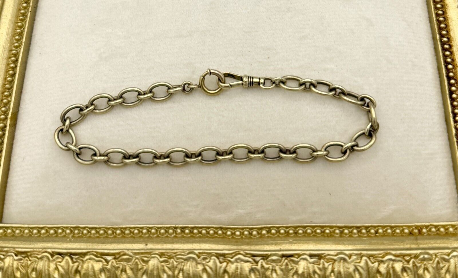 14 Karat Yellow Gold Chain Bracelet - image 2