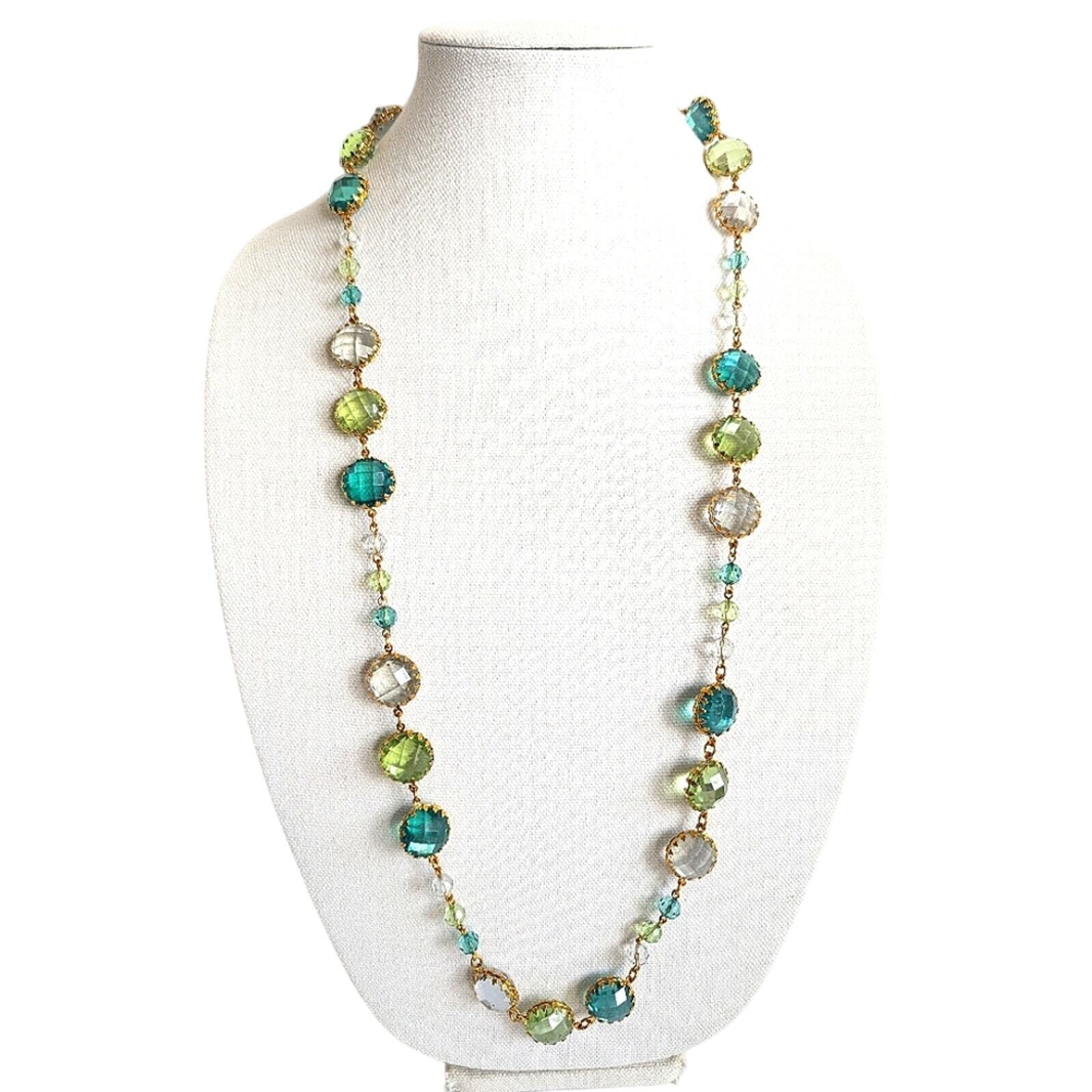 Joan Rivers Vintage Beaded Long Necklace 💎 Multi… - image 3