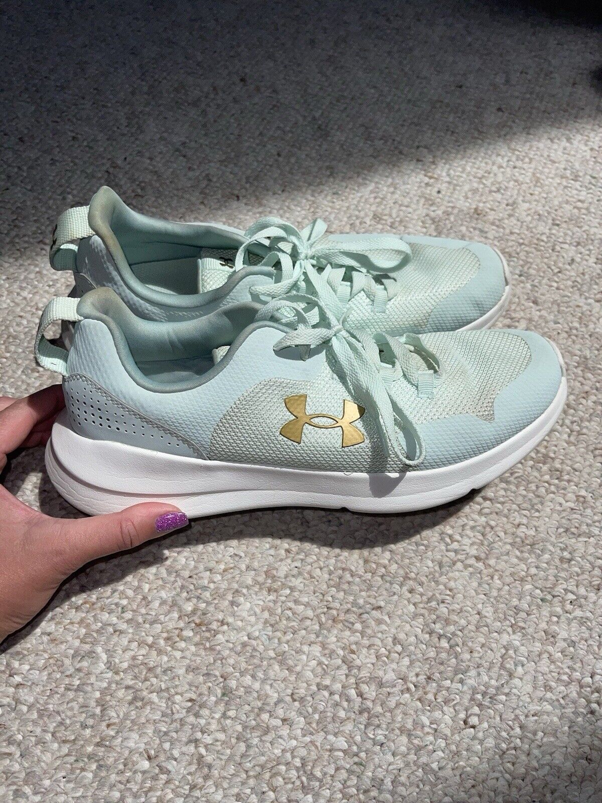 Under Armour women’s size 11 sneakers mint green - image 3