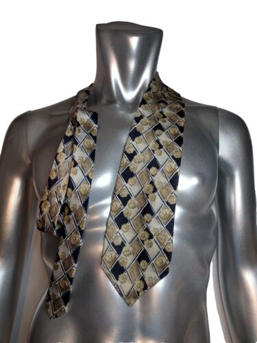 Stafford Executive Wavy Geometric Silk Tie - 60L 4