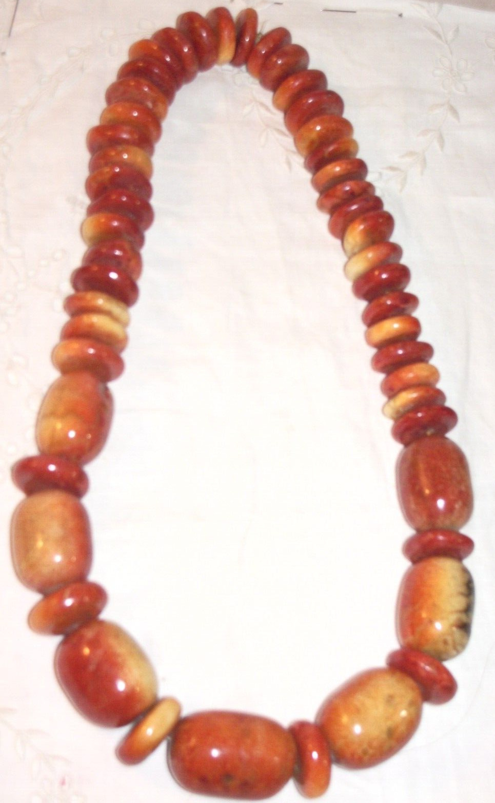 Antique Moroccan Natural Berber Amber Beaded Neck… - image 3