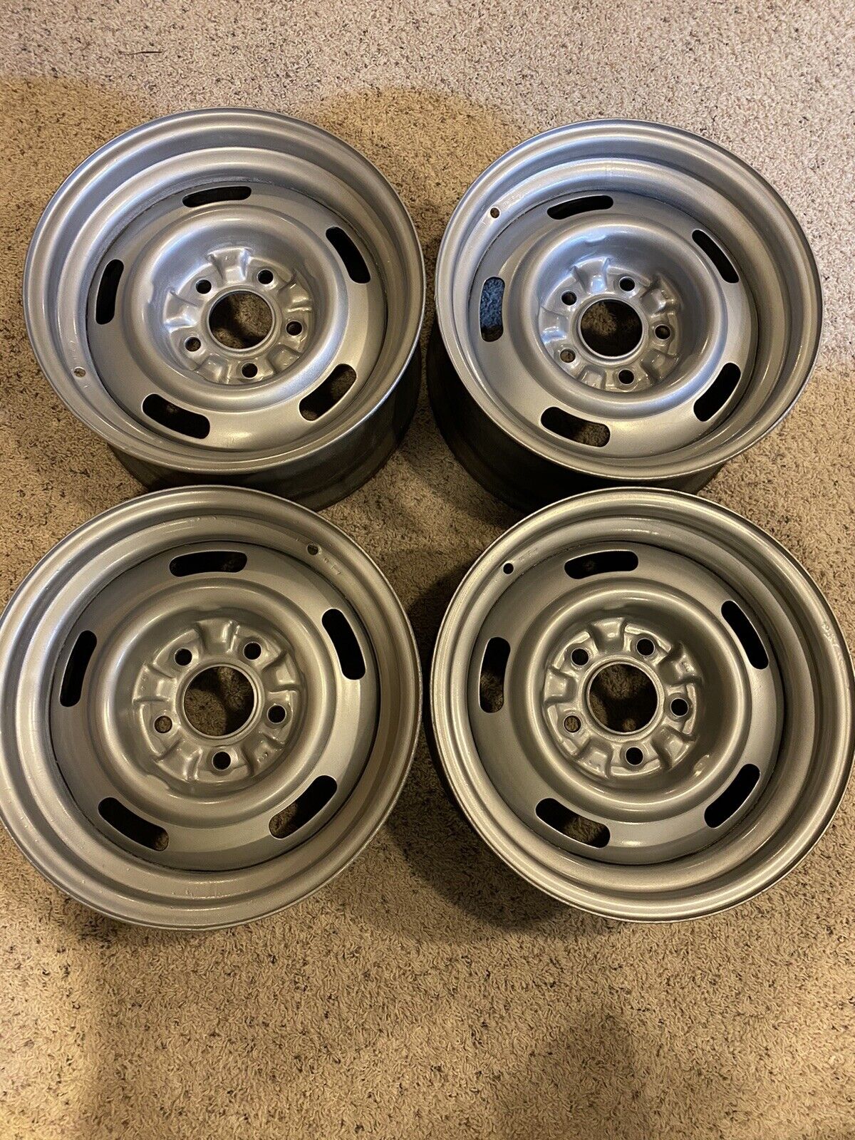 GM 15x7 FW RALLY WHEELS SS CAMARO NOVA CHEVELLE SET (4) DISC BRAKE NICE OEM  69 | eBay