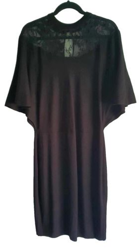 Coast black absolutely beautiful knit dress size … - image 1