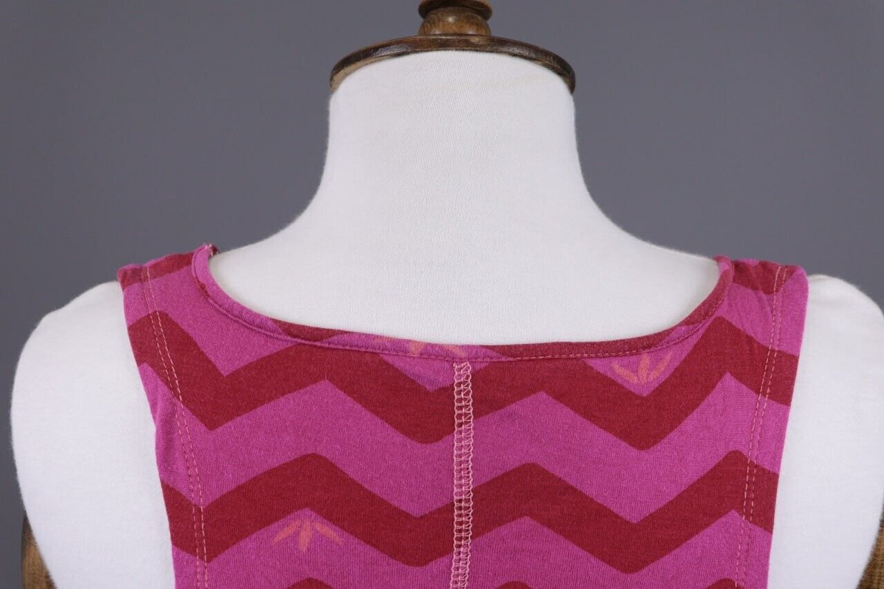 GUDRUN SJODEN Purple Stripe Lagenlook Sleeveless … - image 13