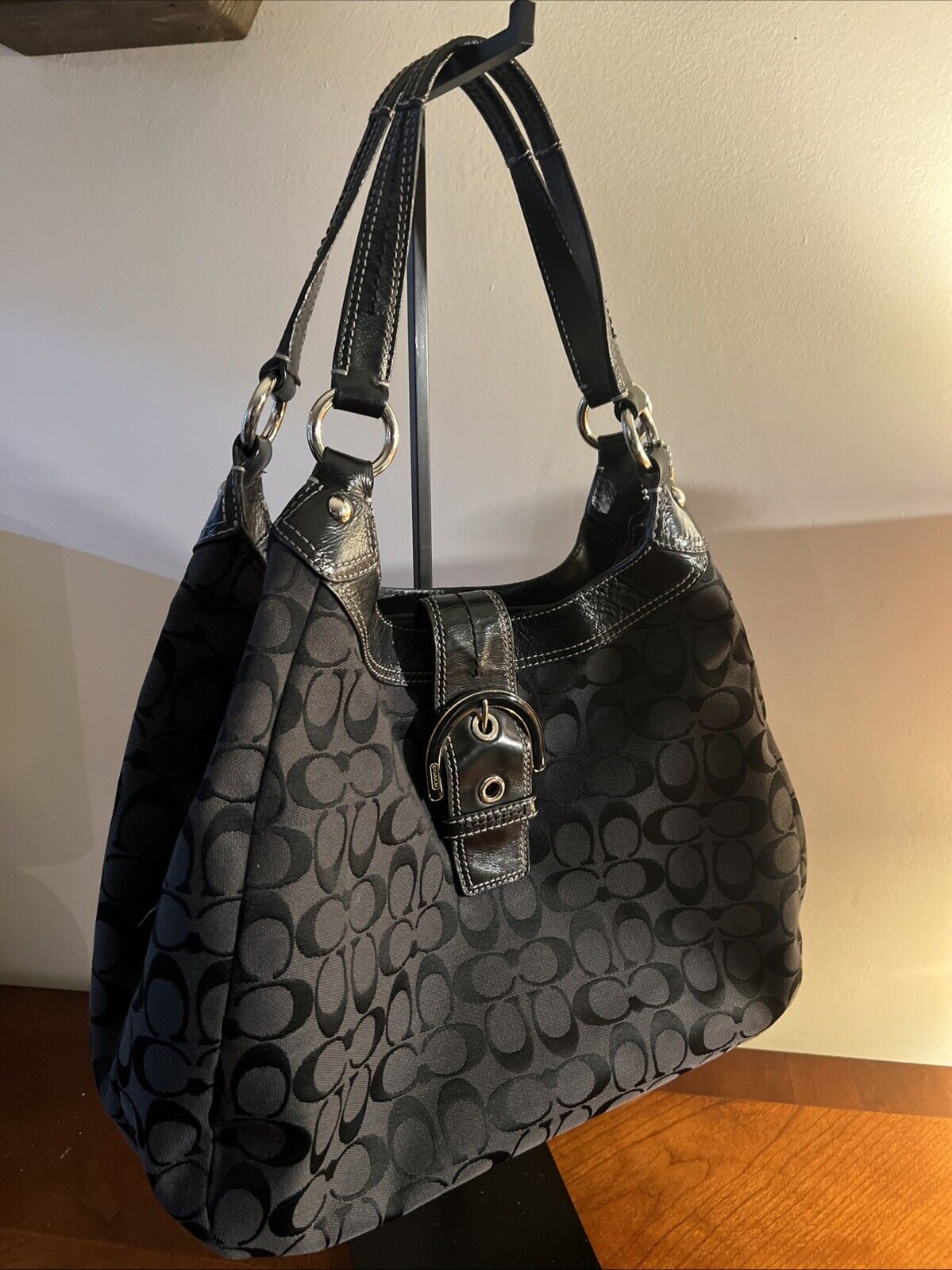 Coach Shoulder Bag -Black Lightly Used - image 2