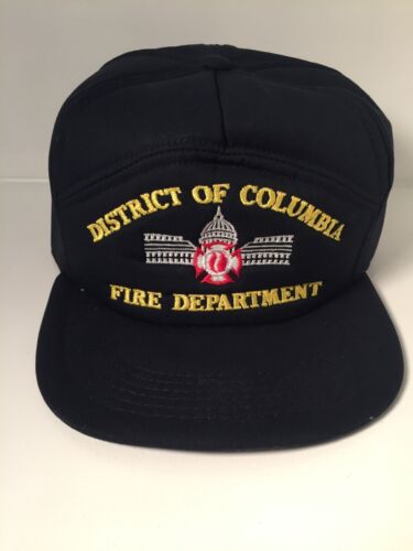 Vtg District Of Columbia Fire Department Cap Made… - image 1