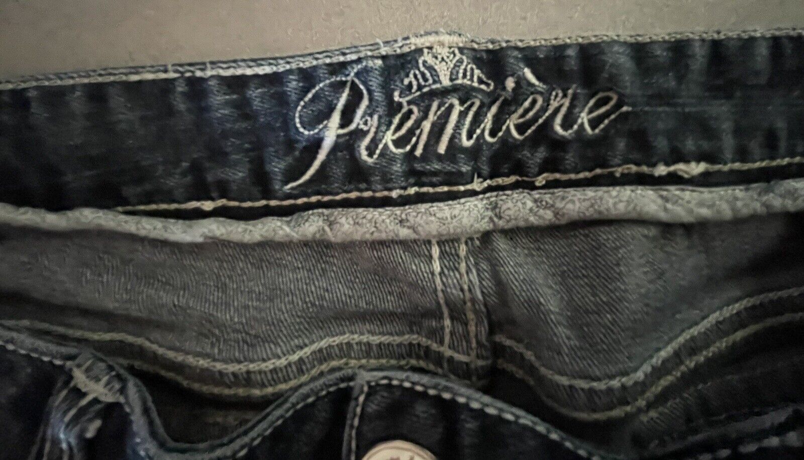 Vtg 90s Y2K 00s Rue 21 Premiere Denim Jeans Low R… - image 8