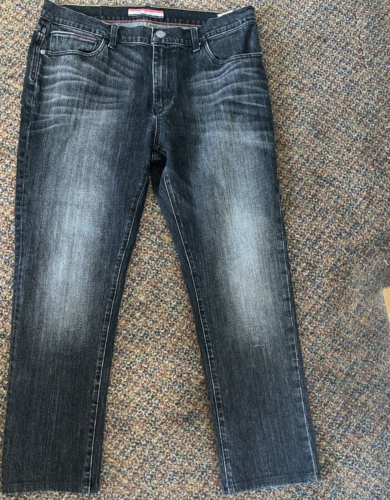 Tommy Hilfiger Black Washed Vintage Jeans size 36… - image 2