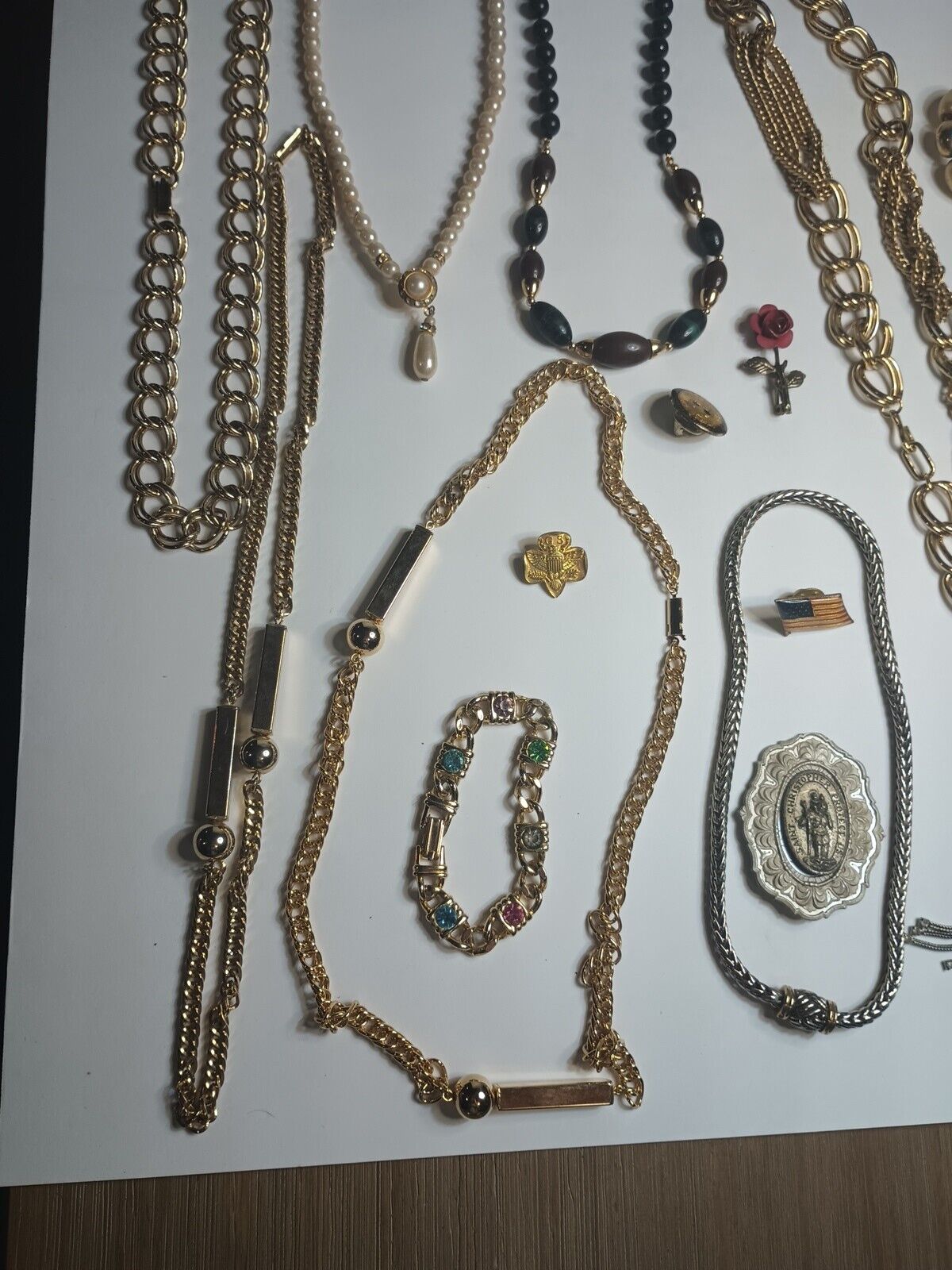 Vintage Mixed Lot Of Jewelry 30 Pieces Necklaces,… - image 8