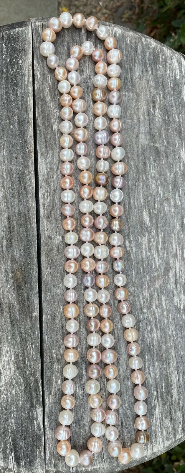 LONG MULTI COLOR CULTURED PEARL NECKLACE LENGTH=4… - image 2